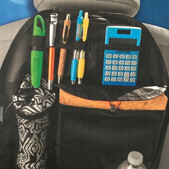 Car Seat Organizer 14 3/4''W x 21 3/4''H Black - Picture 4 of 5